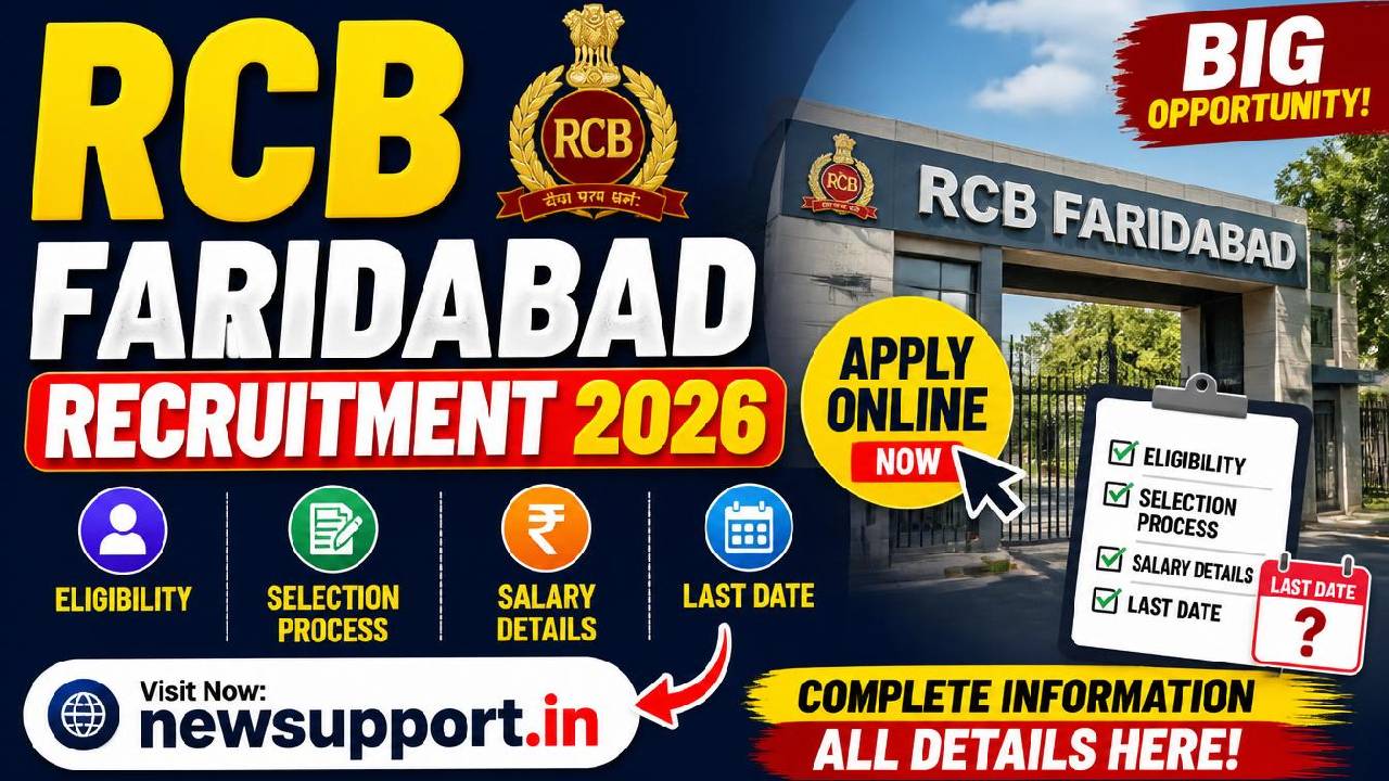 RCB Faridabad Recruitment 2026