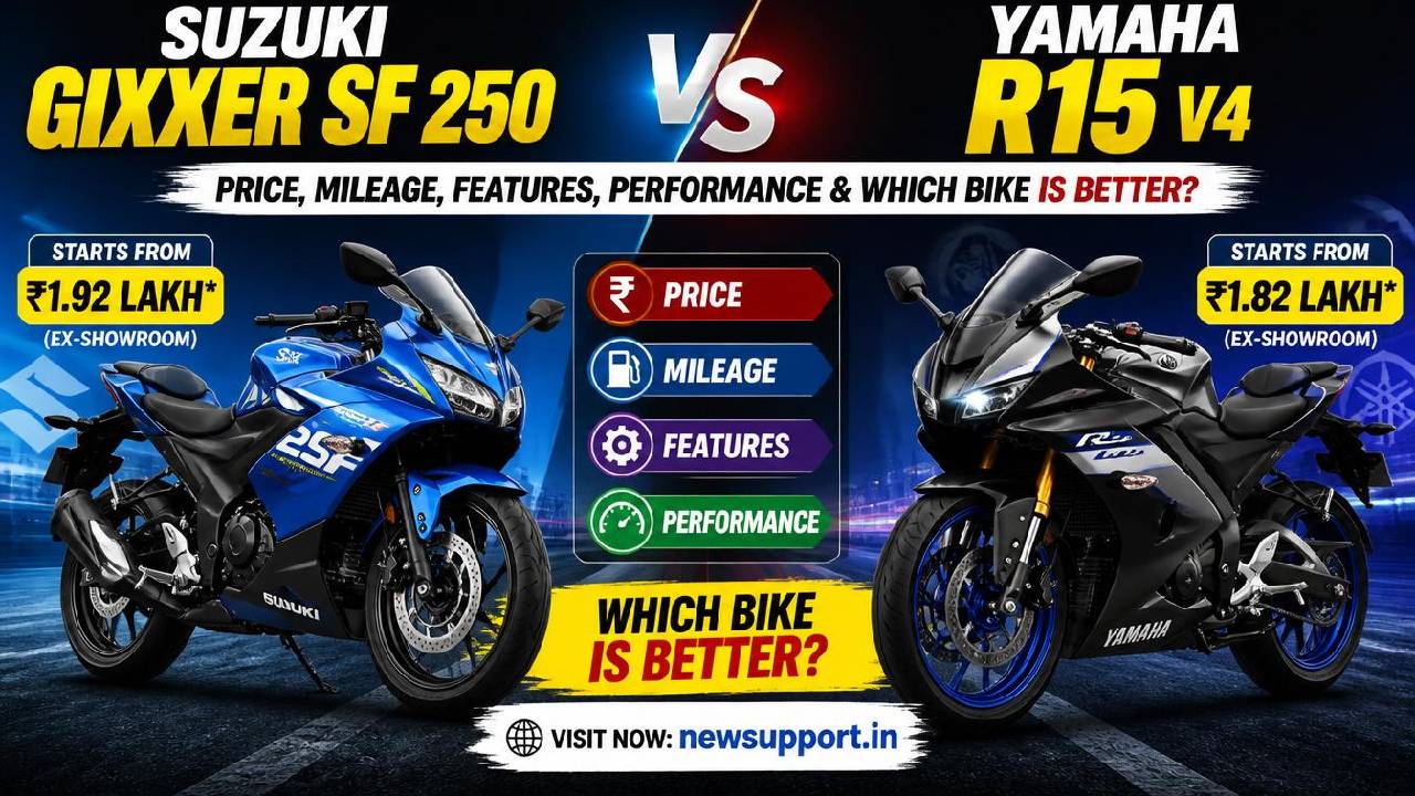 Suzuki Gixxer SF 250 vs Yamaha R15 V4